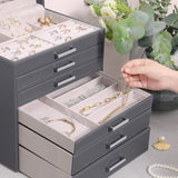 Elegant 6-Tier Multi-Drawer Jewelry Organizer