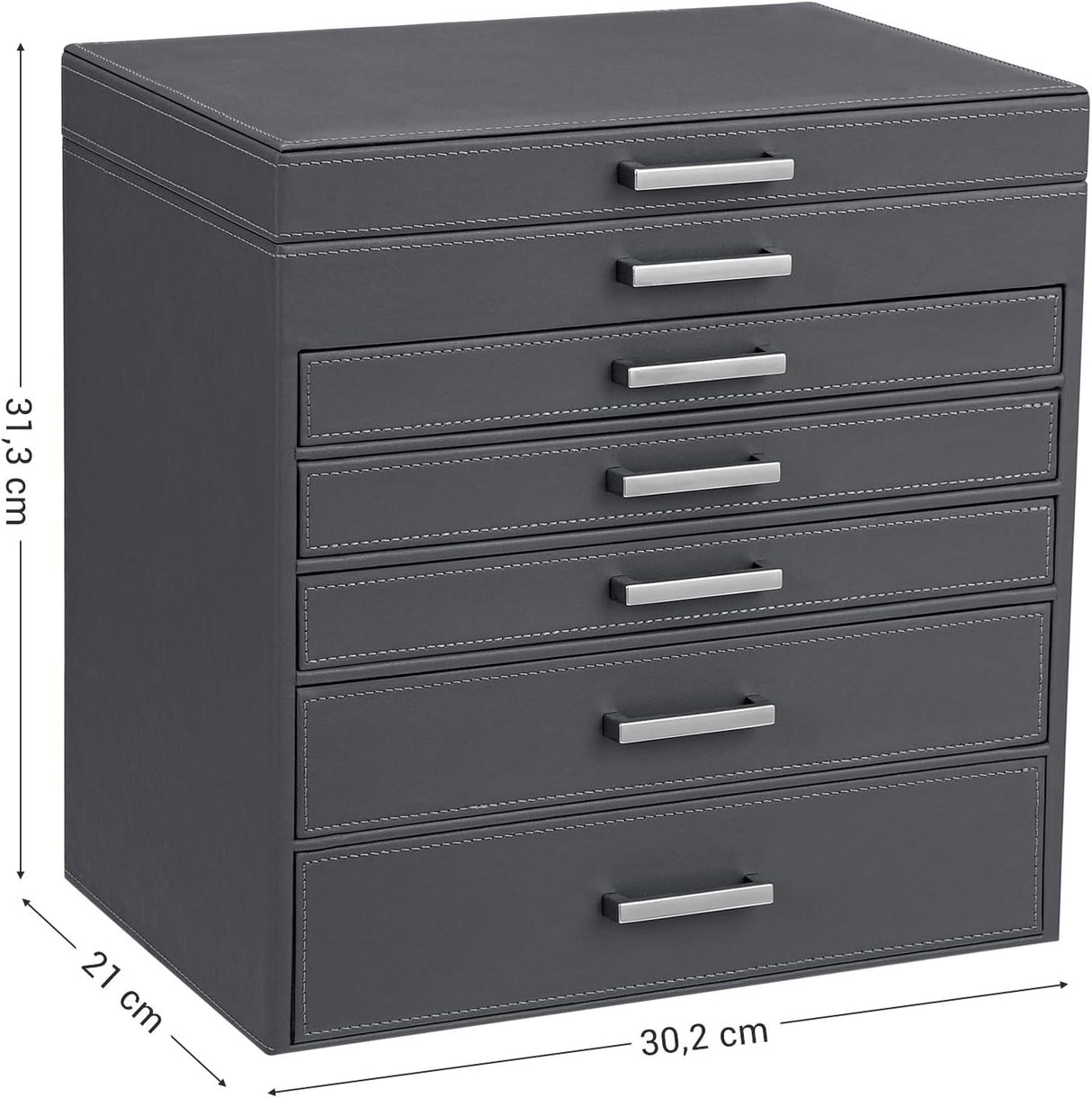 Elegant 6-Tier Multi-Drawer Jewelry Organizer