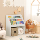 Children's 3-Tier Storage Shelf with 2 Open Compartments