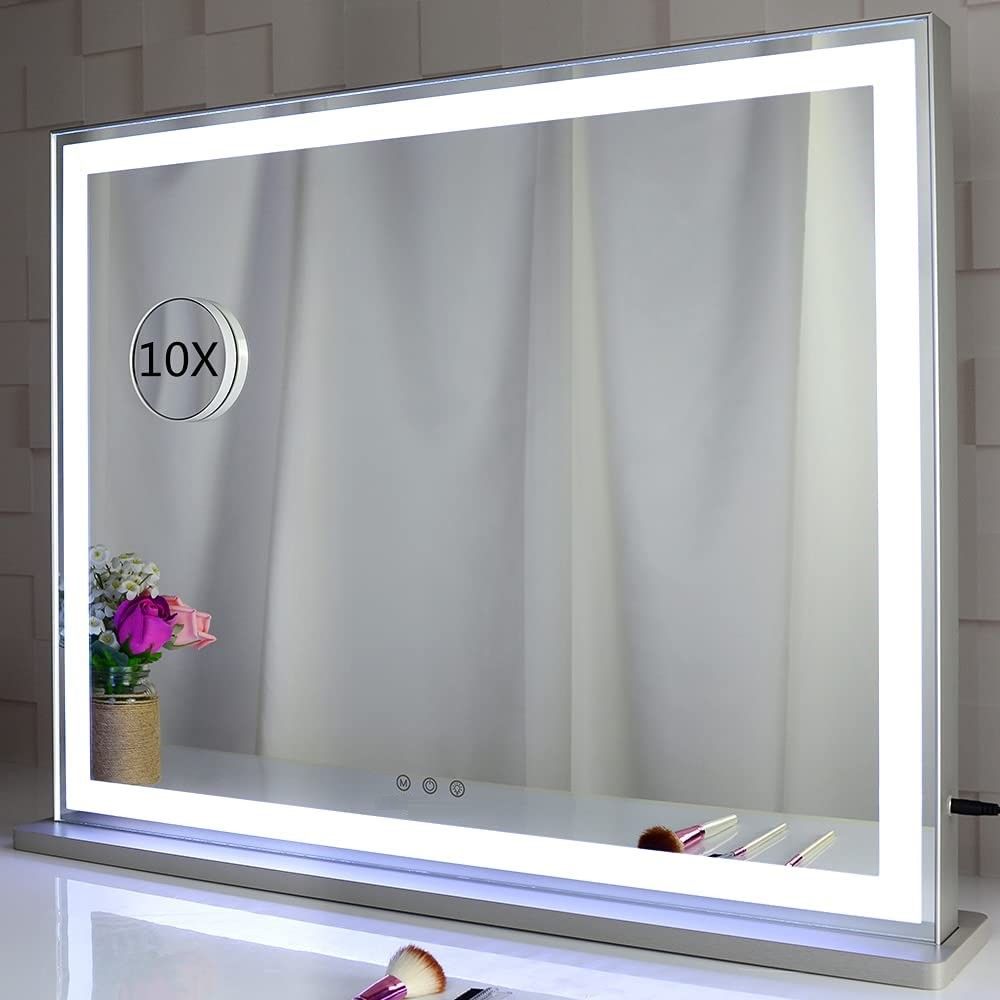 Elegant Hollywood LED Vanity Mirror with Touch Control and Adjustable Color Temperature (72 x 56 cm)