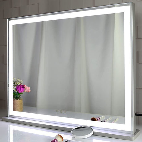 Elegant Hollywood LED Vanity Mirror with Touch Control and Adjustable Color Temperature (72 x 56 cm)