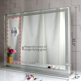 Elegant Hollywood LED Vanity Mirror with Touch Control and Adjustable Color Temperature (72 x 56 cm)