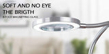 LED 8X Magnifying Lamp with Adjustable Gooseneck and USB Connection for Precision Tasks and Detailed Work