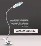 LED 8X Magnifying Lamp with Adjustable Gooseneck and USB Connection for Precision Tasks and Detailed Work