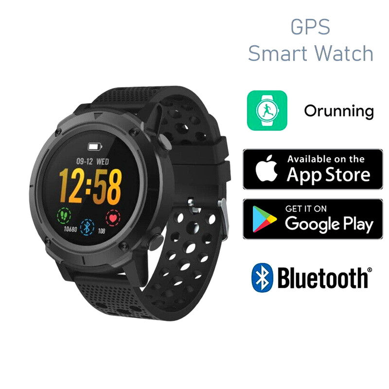 New Multi Sport GPS Smart Watch Amoled Tracking SMS Whatsapp IP68 iOS Android