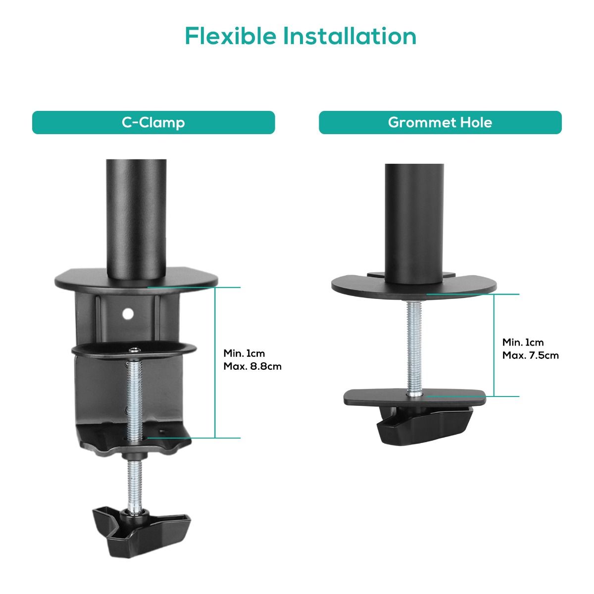 activiva ErgoLife Dual Monitor Screen Double Joint Monitor Arm