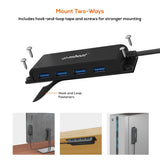 mbeat Mountable 4-Port USB-C Hub