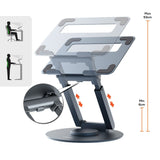 mbeat Stage S9 Rotating Laptop Stand with Telescopic Height Adjustment