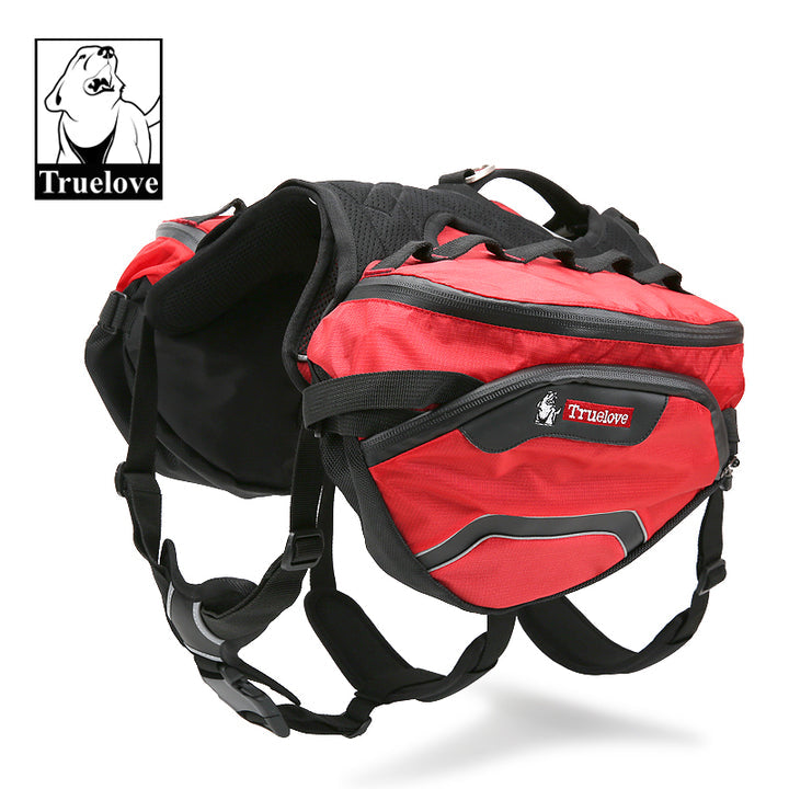 Dog Adventure Backpack Harness in Red