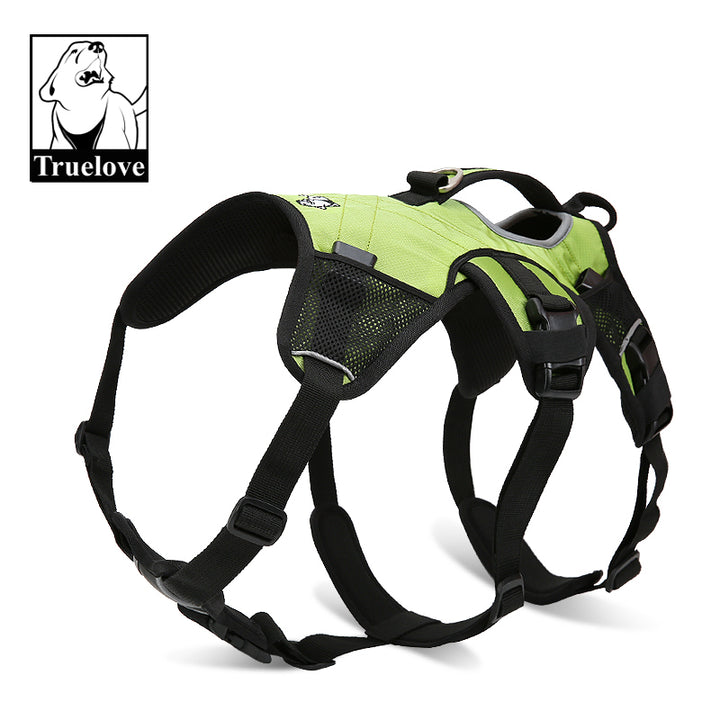 Neon Yellow Dog Backpack Harness