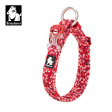 Poppy Red Floral Dog Collar XS