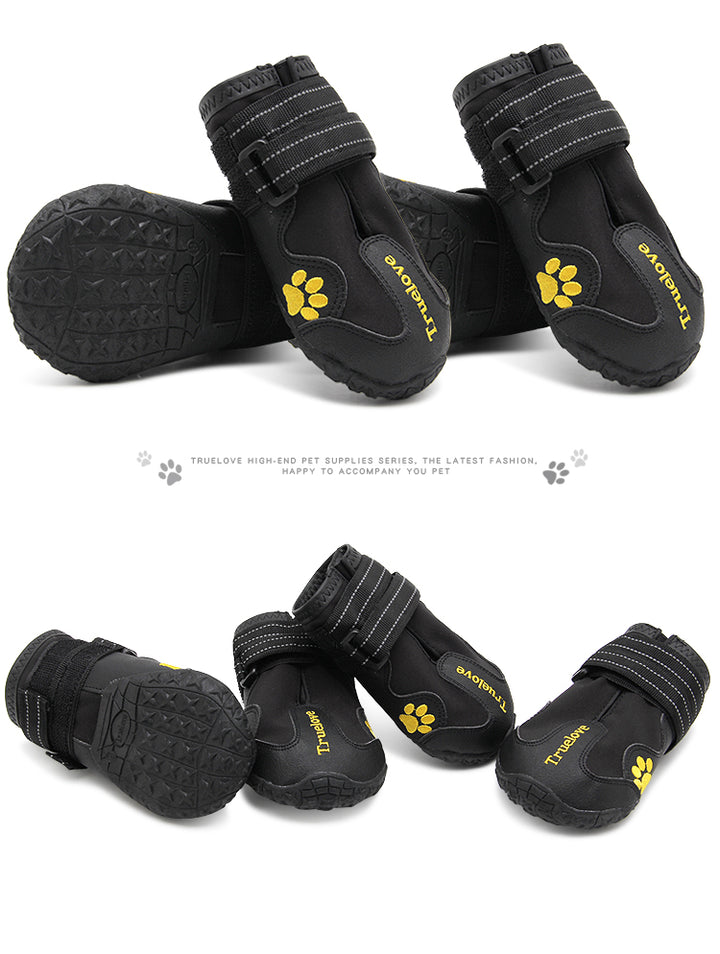 Weatherproof Black Dog Booties Size 1