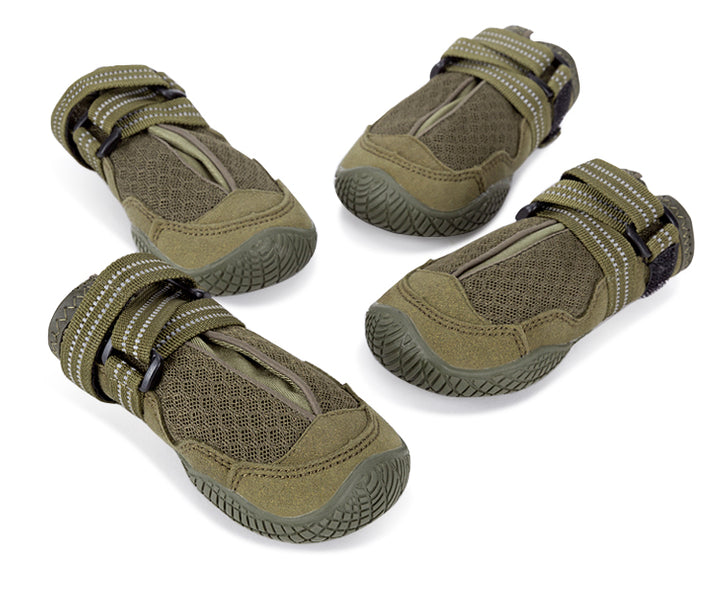 Whinhyepet Weatherproof Dog Boots in Army Green - Size 1