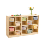 Jooyes 20 Cubby Cabinet Kids Bookshelf Organiser Storage