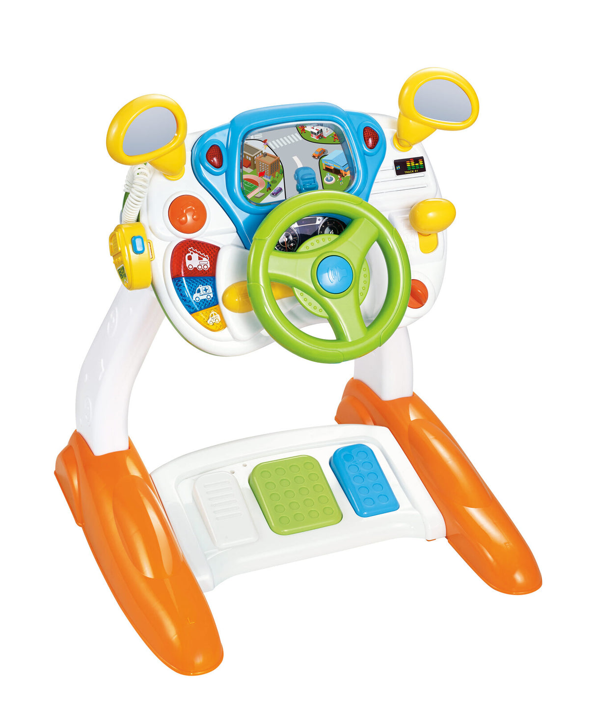 Interactive Baby Driving Simulation Toy with Music and Lights for Sensory Play