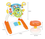 Interactive Baby Driving Simulation Toy with Music and Lights for Sensory Play