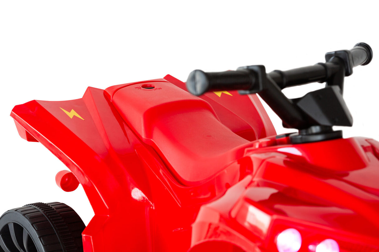 Rechargeable Ride-on Quad bike (Red) with Safe Braking System