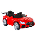 Sleek Red Mercedes-Style Electric Ride-On Car with Parental Remote Control