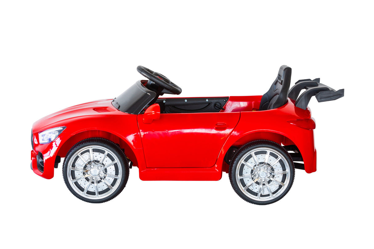 Sleek Red Mercedes-Style Electric Ride-On Car with Parental Remote Control