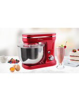 1200W Mix Master 5L Kitchen Stand (Red) w/ Bowl/ Whisk/ Beater