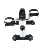 Portable Pedal Exerciser w/ LCD Monitor Tracking (Black & White) - Front View