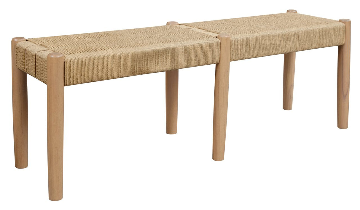 Kelly Loom Oak Bench (Natural)