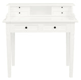 Winston 6 Drawer Solid Timber Writing Desk (White)