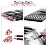 72pcs Professional Drawing Artist Kit Set Pencils and Sketch Charcoal Art Tools