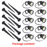 10PCS LED Spotlights Landscape Warm light Lamp Waterproof Outdoor Garden Yard 12V