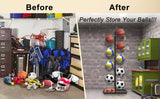 Basketball Soccer Storage Rack Sport Ball Organizer Ball Holder Display Stand