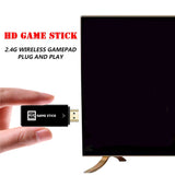 64G 15000+ Retro Classic Video Game Console Stick+2 Wireless Controller HDMI TV - Side View