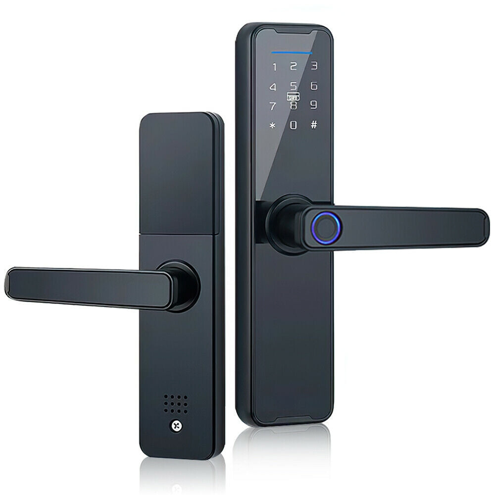 Digital Smart Door Lock Fingerprint APP Key Card Password Electronic Home Lock