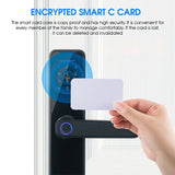 Tuya Home WIFI Smart Door Lock Biometric Fingerprint Smart Card Password Key USB