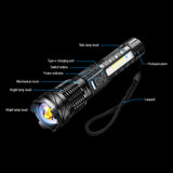 Super Bright 30W 14LED Flashlight White Laser Tactical Torch Lamp for Camping AU