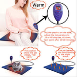 Electric Pet Heat Pad: Waterproof Heating Mat for Cat Dog Bed | Chew Resistant L