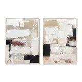 Framed Original Abstract Canvas Art - Set of 2, 900mm x 1200mm, Embracing Imperfection