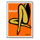 Orange Legs Canvas Art with Black Frame - 100cm x 150cm