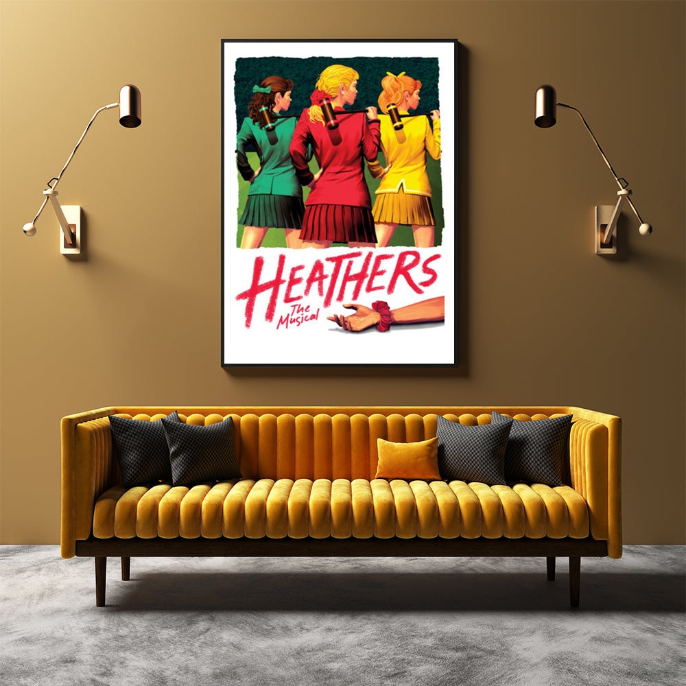 Heathers The Musical Canvas Art Print with Black Frame - 90cm x 135cm