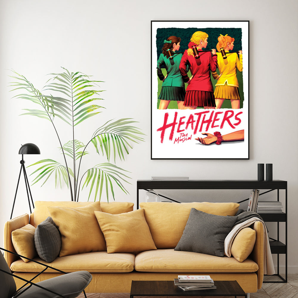 Heathers The Musical Canvas Art Print with Black Frame - 90cm x 135cm