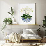 Elegant Floral Canvas Art Set with White Frame - 40cm x 60cm