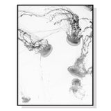 Jellyfish Canvas Art with Black Frame - 90cm x 135cm