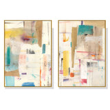 Sonder Wall Art Set by Jean Kenna - 40x60cm Gold Framed Canvas Prints