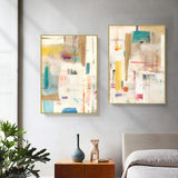 Sonder by Jean Kenna - Elegant 80x120cm Wall Art Canvas Set with Gold Frame