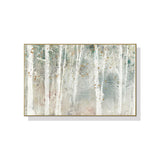 Forest Serenity: 90cm x 135cm Canvas Art with Gold Floating Frame