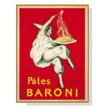 Pasta Baroni Gold Framed Canvas Wall Art - 90cm x 135cm