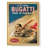 Luxury Bugatti Canvas Wall Art with Gold Frame - 90cm x 135cm