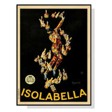 Isolabella Black Frame Canvas Wall Art - 100cm x 150cm Premium Print