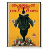 Canvas Wall Art with Black Frame - 90cm x 135cm Pezziol Padova Design