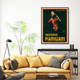 Canvas Wall Art Maccheroni Pianiciani with Black Frame - 100cm x 150cm