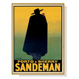 Elegant Sandeman Gold Framed Canvas Wall Art - 90cm x 135cm